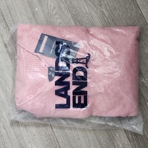 Lands' End Women's Cashmere Roll Neck Tunic Sweater